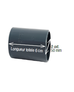 MANCHON A COLLER M/M 50 LG 6CM