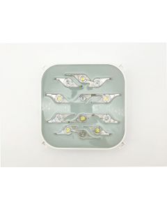 LAMPE CARREE 12 LED BLANCHE