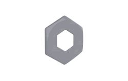 Enjoliveur gris clair pour projecteur HEXALINE