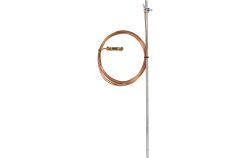 Kit piquet de terre avec tresse (5m) et barrette de coupure