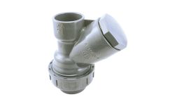 Clapet PVC pression antiretour à boule en Y à coller