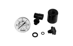 Kit manomètre pour filtre ASTER avec té 1/8'' joint et bouchon purge d'air