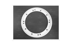 Bride de bonde de fond Weltico ronde , coloris blanc