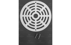 Grille et vis de bonde de fond  Easy Line diamètre 174 mm coloris blanc