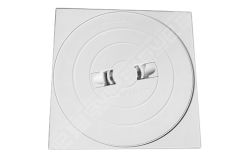 Couvercle rond avec cadre de skimmer série PRESTIGE liner- béton coloris blanc