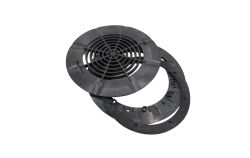 Bride + grille + Joints pour bonde de fond AQUAREVA BL 311 Gris Anthracite