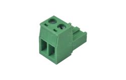 Bornier femelle 2 connexions pas de largeur 5,08mm pour coffret NIVEAU/BULLEUR