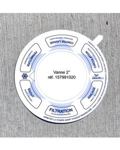 ETIQUETTE VANNE 2'' BLANCHE