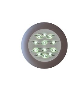 PROJ GRIS BUSE 12 LEDS BLC