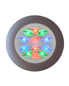 PROJ GRIS SUR BUSE 12 LEDS RGB