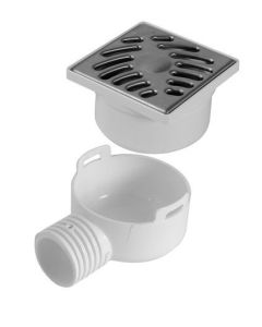 SIPHON SOL 10X10CM H6CM INOX